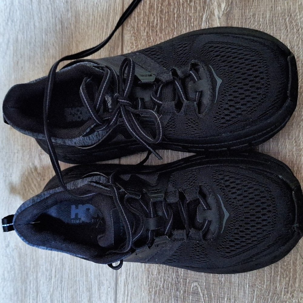 Hoka One One Gaviota 2 Women’s Black Gray Running Shoes Size US 8 EUR 40